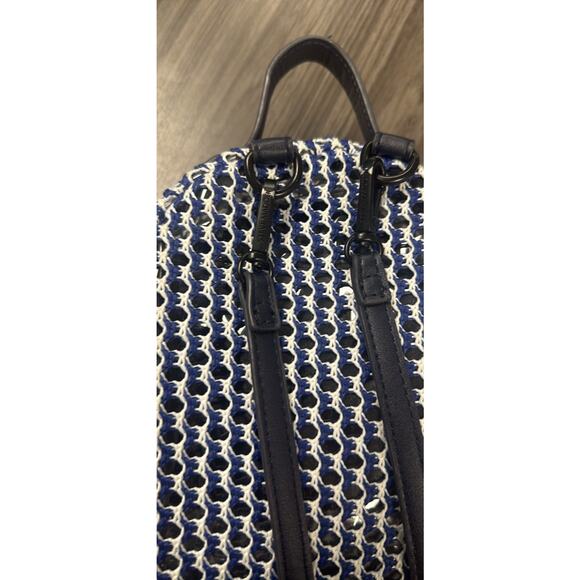 Steve Madden Murray Mesh Convertible Backpack Navy BMURRAY - Picture 3 of 8